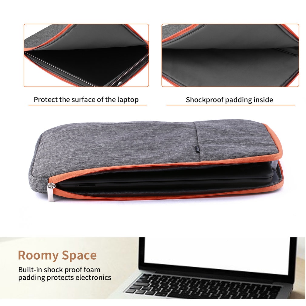 OUTAD 15 pouces étanche sacoche pour ordinateur portable organisateur avec poignée pour ordinateur portable/ordinateur portable/pour MacBook porte-documents antichoc