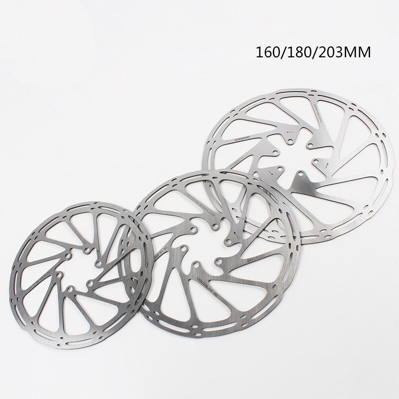 Cykel skivebremse rotor centerline 160mm 180mm 203mm rustfrit stål mtb vej hydrauliske bremseskive rotorer til sram centerline