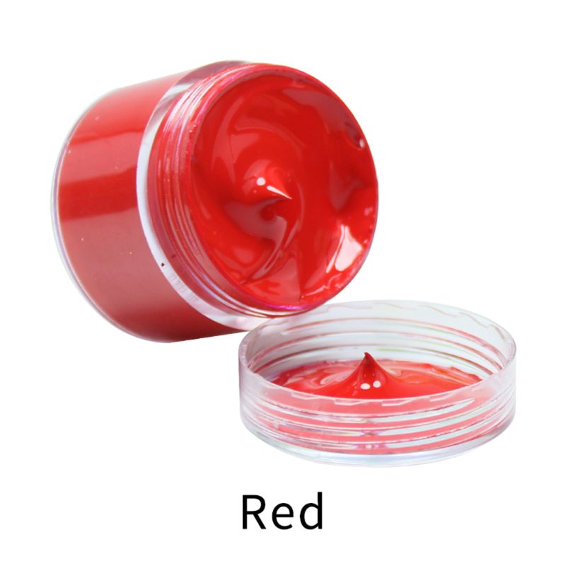 Peinture cuir blanc chaussure crème coloration pour sac canapé siège auto Scratch 50ml teinture cuir réparation restauration changement de couleur peinture: Red