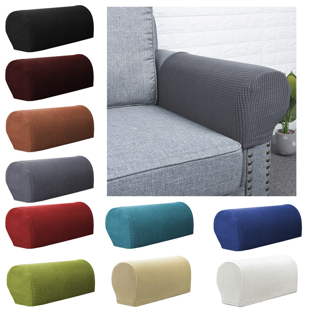 einstellen von 2 Stück Universal- Möbel Armlehne Abdeckungen Sofa Stuhl Arm Protektoren