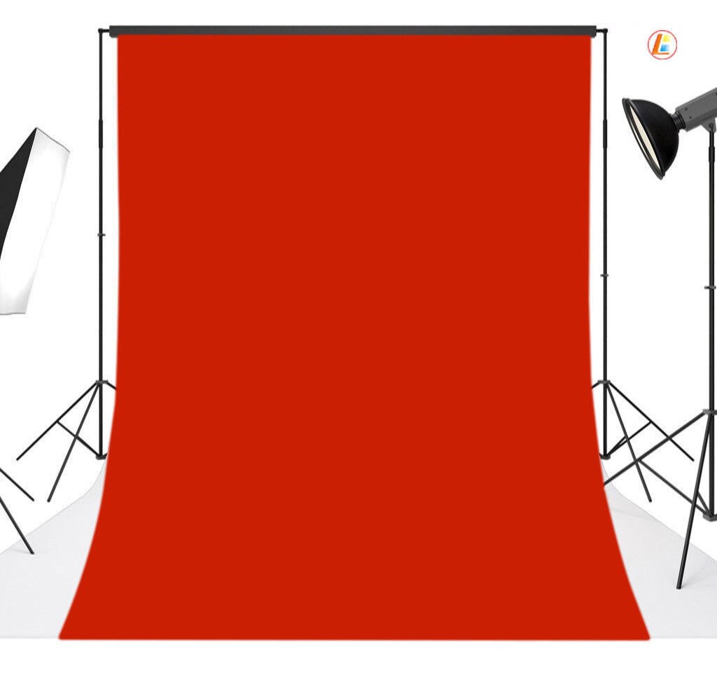 3x5FT Thin Vinyl Photography Backdrops Photo Studio Props Background Solid Color: Red