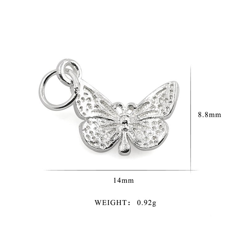 925 sterling silver handmade Exquisite pendant of butterfly for Women Sterling Silver Jewelry Necklace bracelet accessories 1PCS