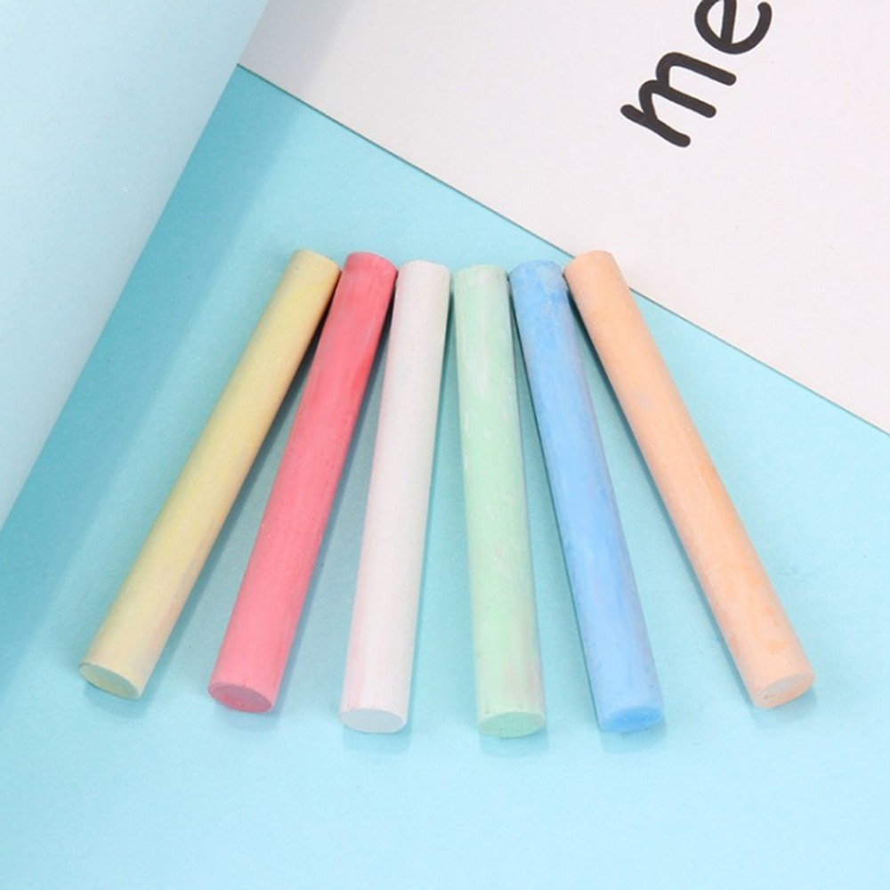 100 PCS Kids Teacher Painting Playground Side Walk Art Floor Blackboard Chalk Graffiti Office Supplies Chalk（Random packaging）