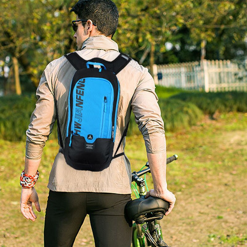 6L Waterproof Outdoor Backpack,Men's Mountain Bike Bicycle Bag,Cycling Hiking Camping Running Hydration Rucksack with Water Bag