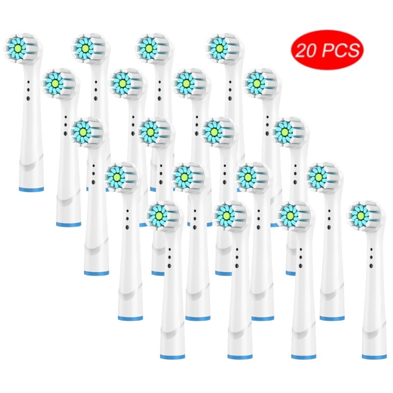 20Pcs Opzetborstels Voor Braun Oral B D12,D16,D29,D20,D32,OC20,D10513, DB4510k 3744 3709 3757 D19 OC18 D811