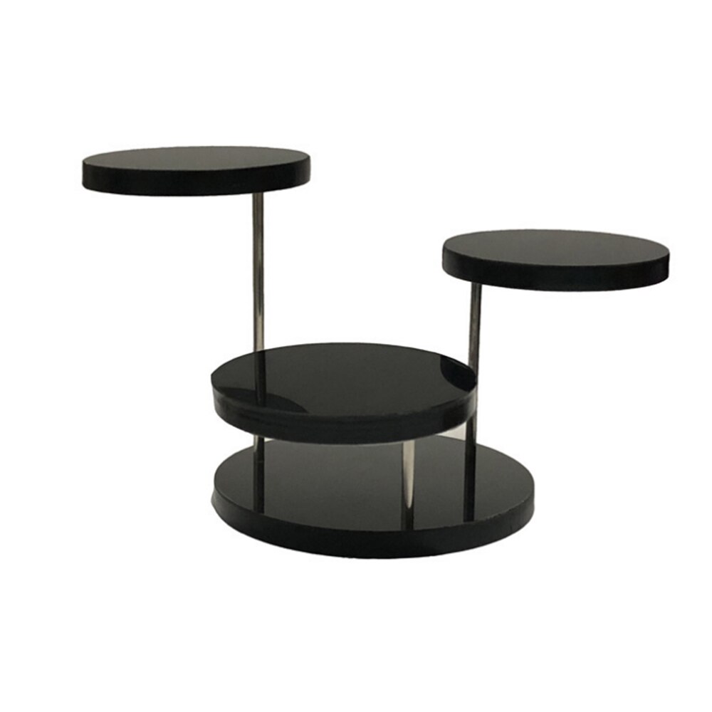 1PC Multifunctional Acrylic Display Stands Adjustable Display Risers Round Acrylic Product Display Riser Stands Cupcake Stand