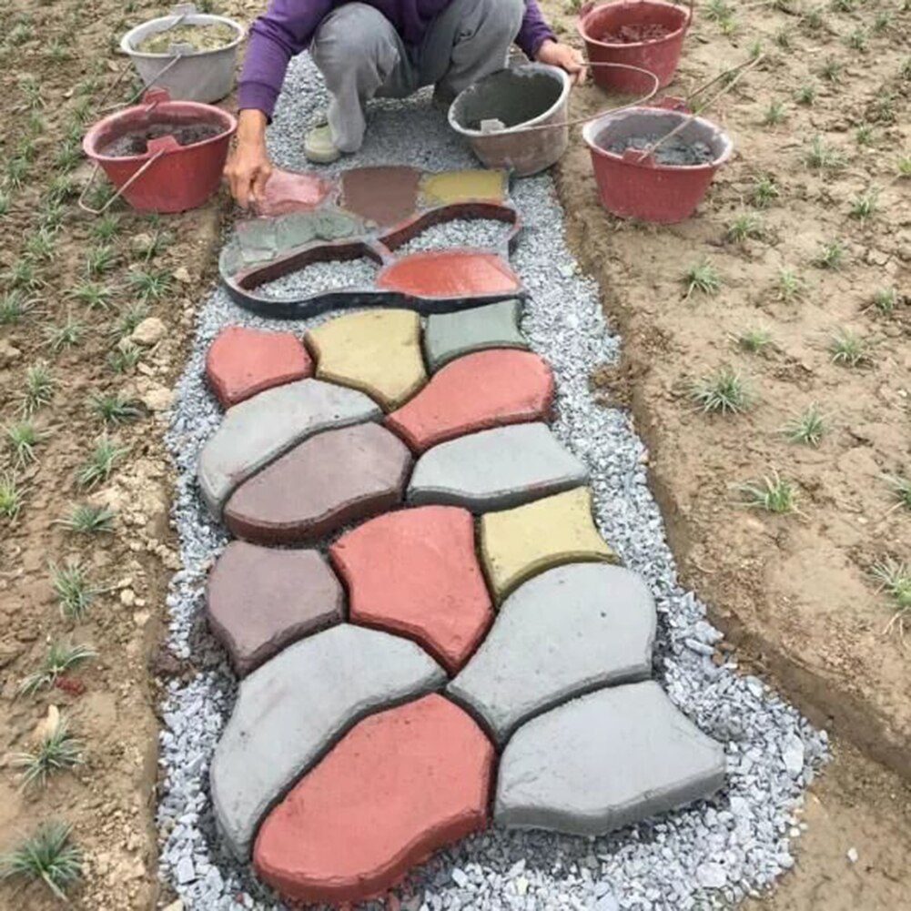 60cm x 50cm nieregularna forma robić kostki brukowej DIY kostka brukowa cegła cementowa robić betonu