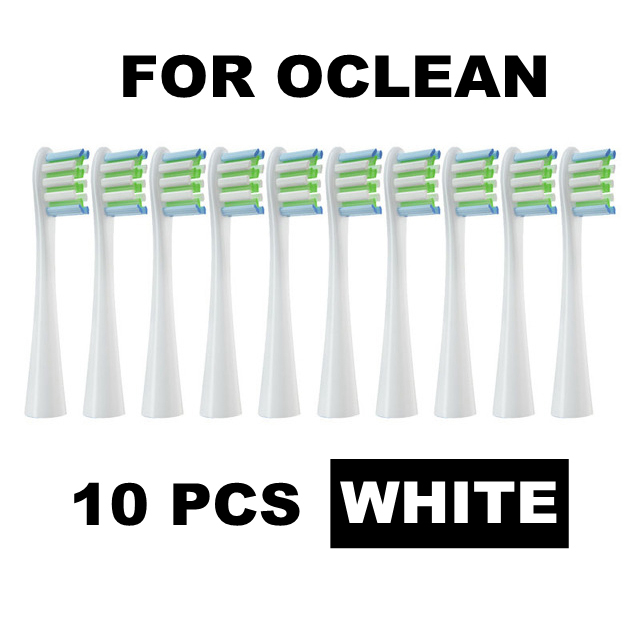 Cabezales de repuesto para cepillo de dientes eléctrico sónico Oclean X PRO Elite/Flow/F1/One/X/All Series DuPont, cerdas suaves azules y verdes: Negro