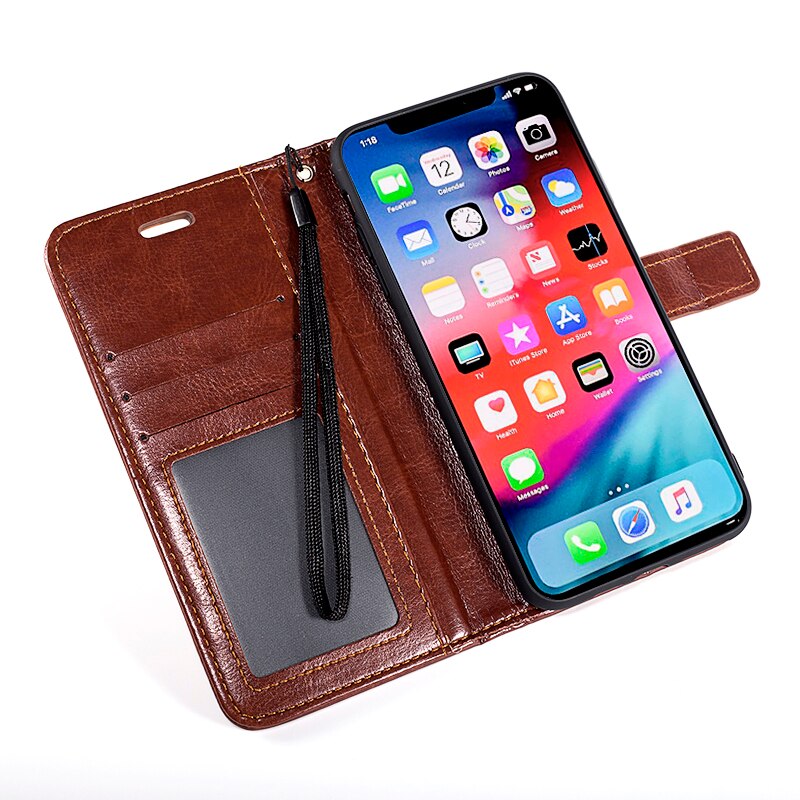 PU Leather Flip Case Voor Blackview BV6800 Pro Kaarthouder Siliconen Case Wallet Cover Voor Blackview BV6800 Pro Business Case