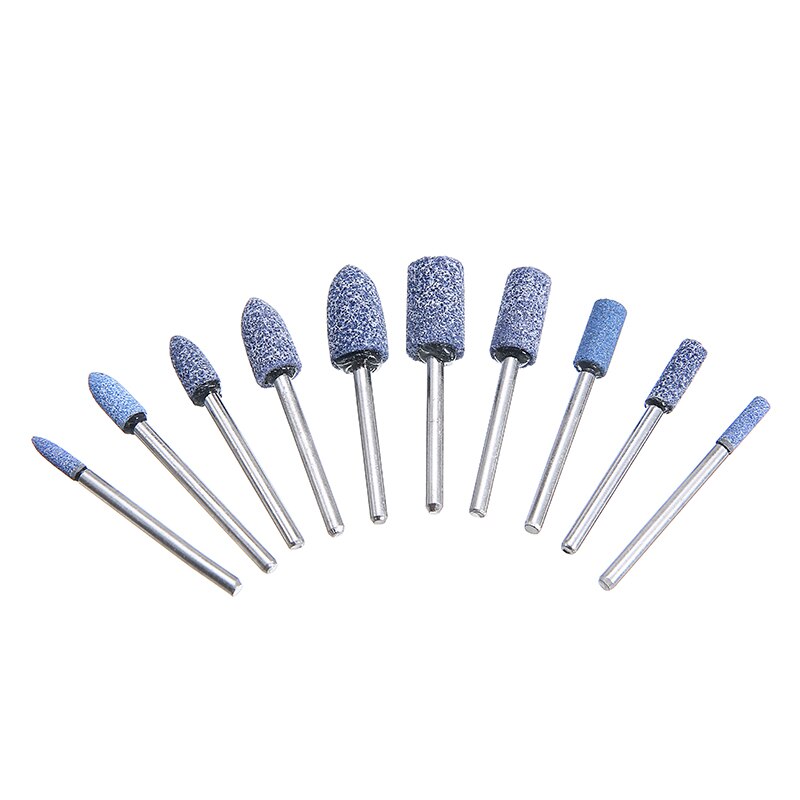 10 Uds. De brocas para pulido de piedra rotativa de coche, 4-10mm, 1/8, 2,9mm, pulido de piedra, pulido rotativo, Jade, herramienta de Metal