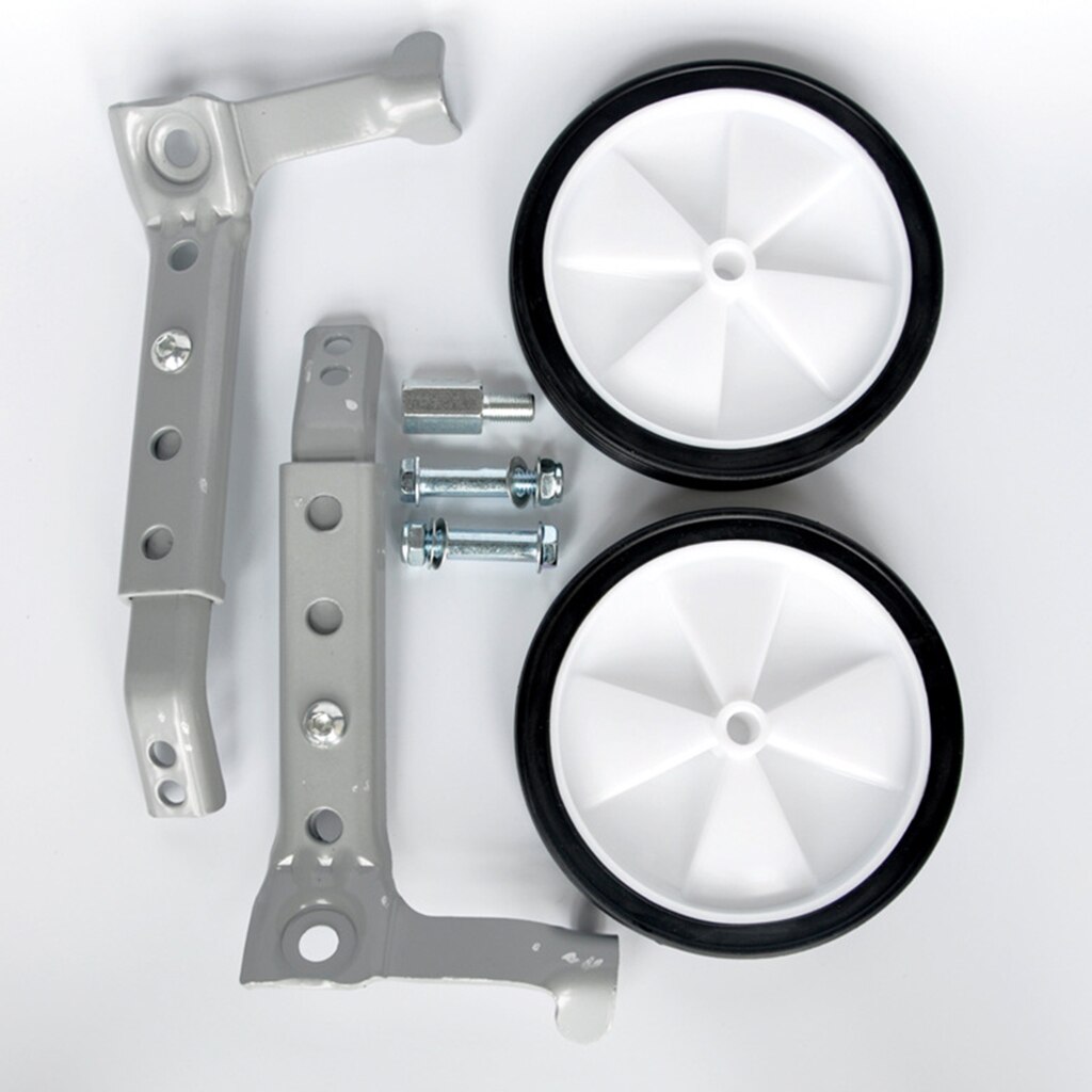 Bicycle Training Wheels Adjustable Bike Stabilizers for Kids Bikes of 16 18 20 22 24'' Inch Riding Learning Wheel: Black