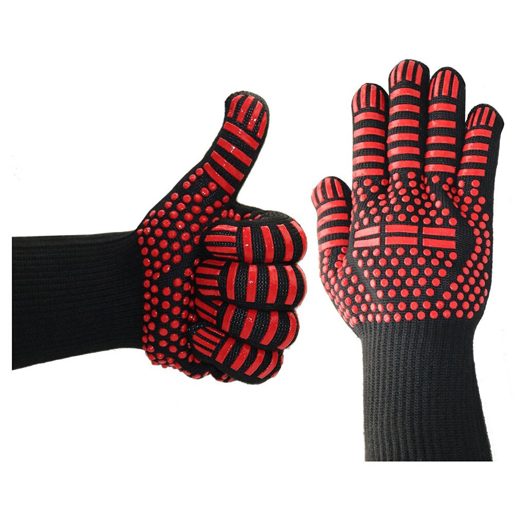 Gants anti-brûlure résistants à chaleur,mitaines pour barbecue, pour cuisine, ignifuges, antidérapants pour boulangerie, pâtisserie: G