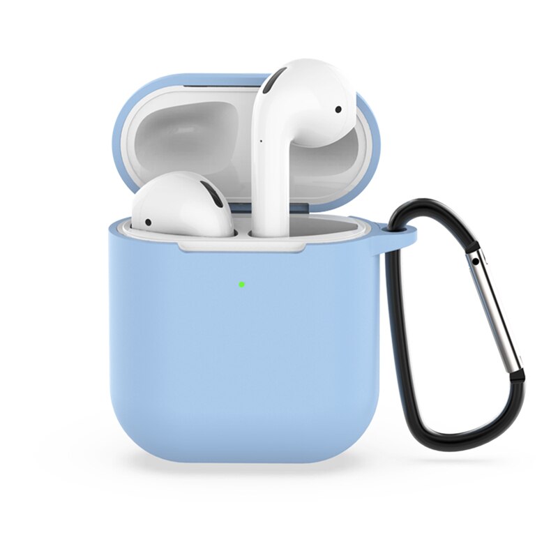 Funda para auriculares con funda de gancho para Apple Airpods 2 Airpods2 funda de silicona para Airpods 2 Caja de carga inalámbrica Bluetooth: 07