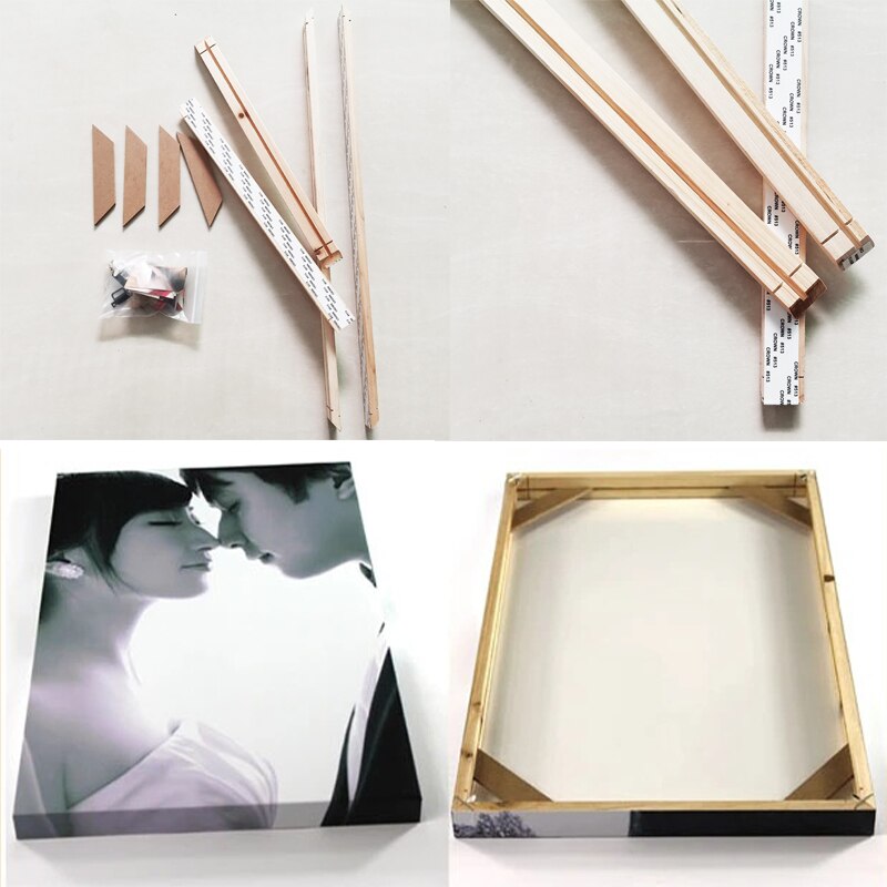 Diy Natuurlijke Houten Frame Voor Canvas Prints En Canvas Schilderij Art Quadros Pictures Houten Frame