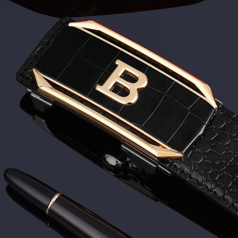 Jifanpaul cinto masculino com estampa de crocodilo, cinto com fivela automática de alta qualidade, pulseira jeans da moda, acessórios masculinos da moda