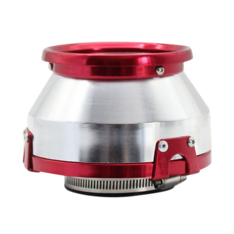 1 Pcs 76MM Mushroom Head Metal Shell Air Intake Bellows: Red