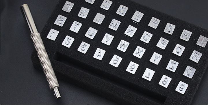 36pcs steel alphanumeric stamp punch set leather craft stamp engraving tool