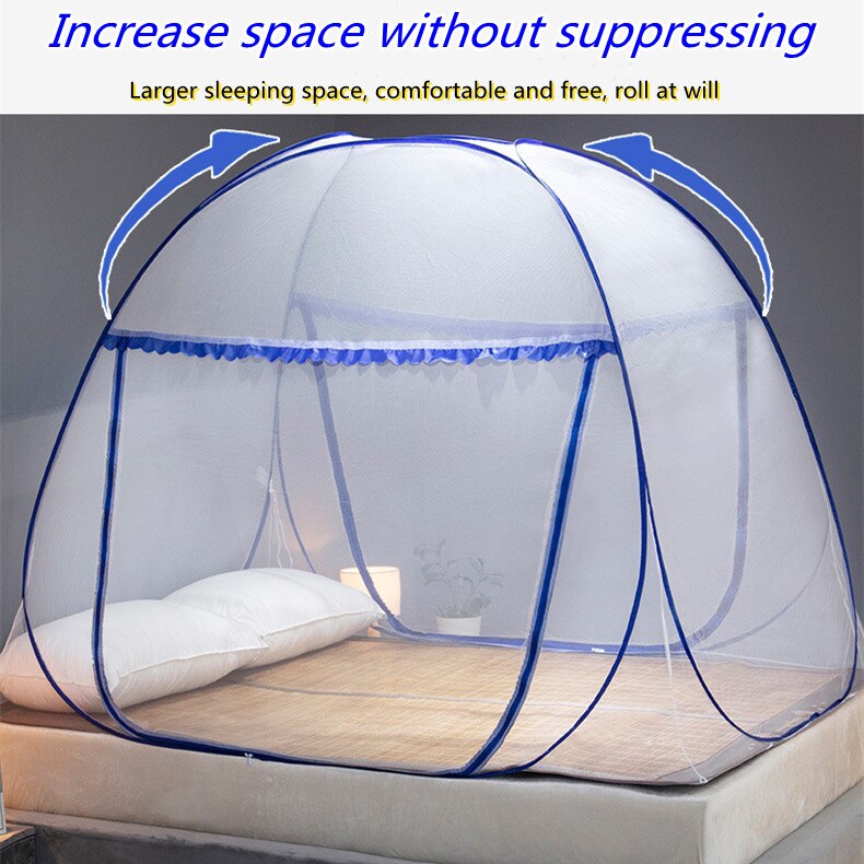 Moustiquaire de mongolie, sans Installation, pliable, fil d&#39;acier, automatique, Anti-moustique, fermeture éclair, porte unique, S-XL
