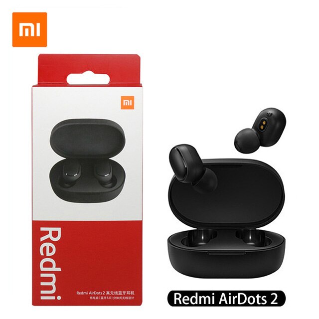 Original Xiaomi Redmi Airdots 2 Headeset Ture Wireless Bluetooth 5.0 Headphone Hifi Sound Stereo Bass Earphones Wireless Earbuds: Airdots 2