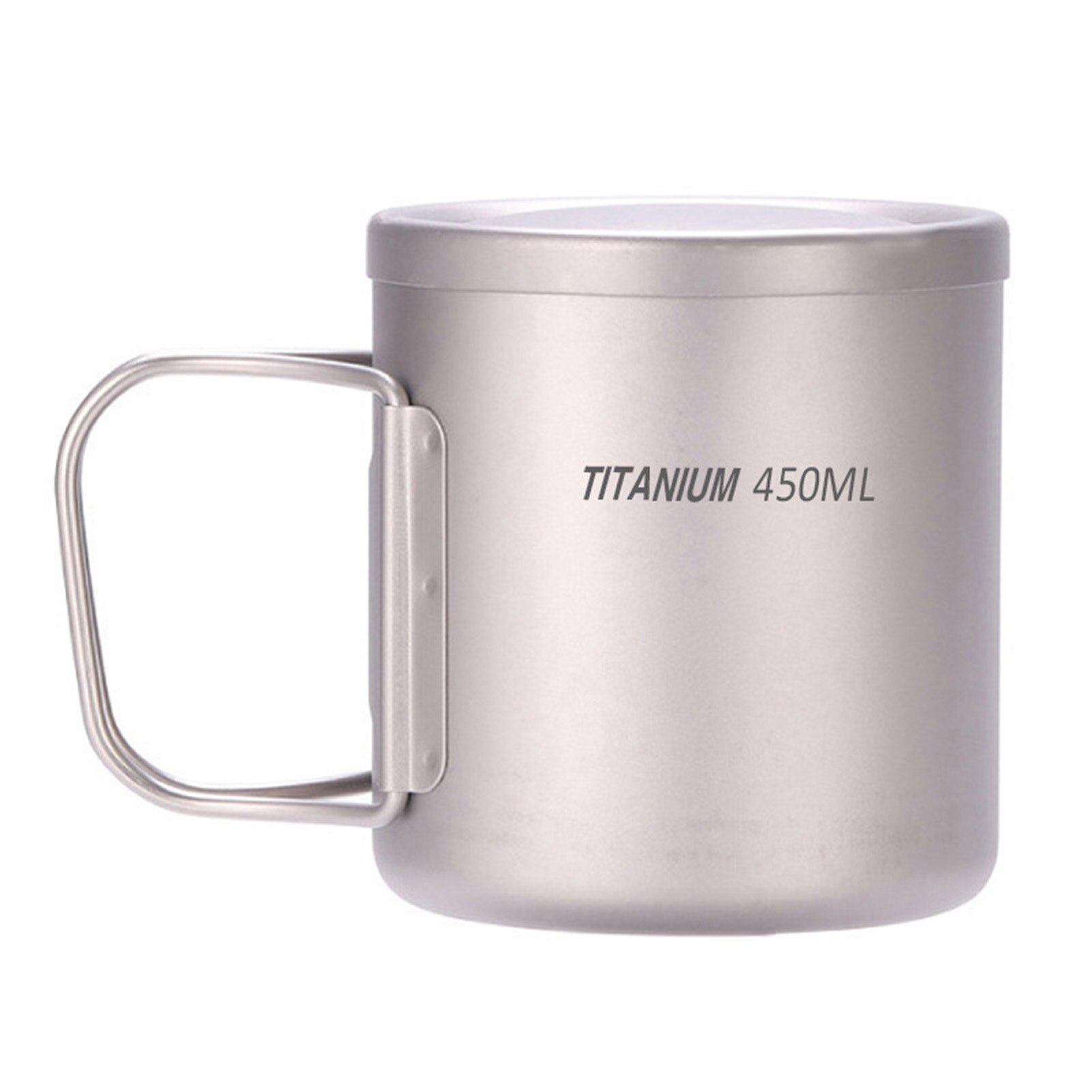 220ml/330ml/450ml/550ml Double Wall Titanium Water Cup Coffee Tea Mug for Home Office Outdoor Camping Hiking Backpacking Picnic