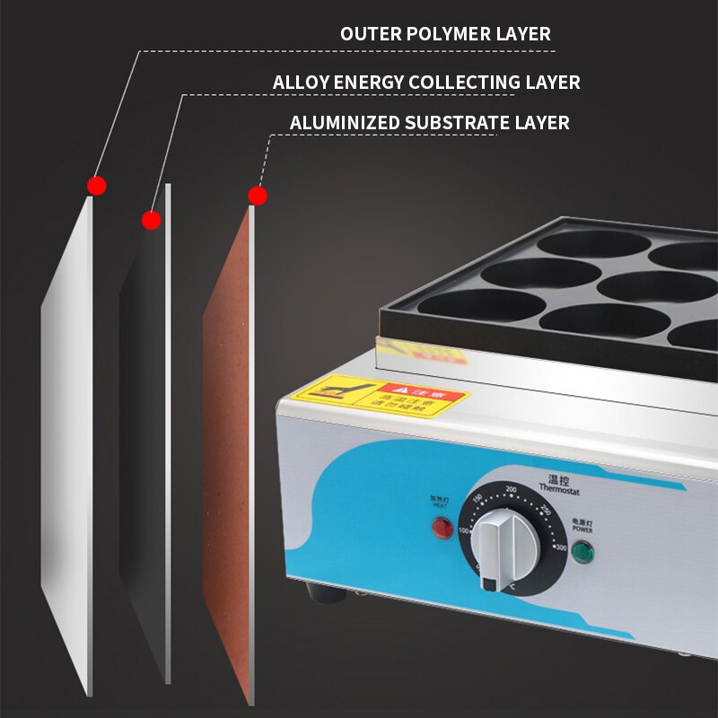 RJ-9KE Egg burger machine oven commercial electric Chinese hamburger machine red bean cake machine egg meat burger machine