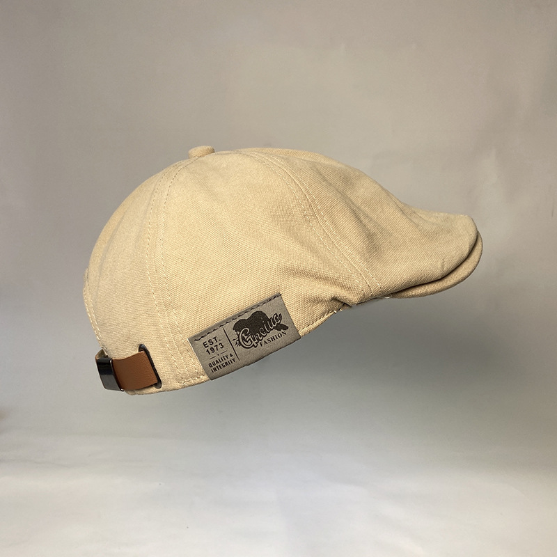 Mode Zomer Baretten Caps Voor Mannen Toevallige Piekte Caps Borduren Retro Baretten Hoeden Vader Hoed Pet Cap: 16