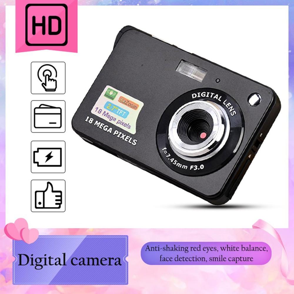2,7 zoll TFT LCD Display 18MP 720P 8x Zoom HD Digital Kamera Anti-Shake Camcorder Video CMOS Micro kamera Kinder