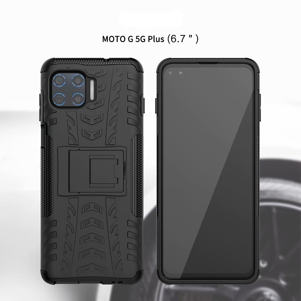 Hybrid Telefoon Voor Motorola Moto G 5G Plus Hard Case + Gehard Glas Armor Soft Gel Skin Protection Motorola een 5G Silicon Covers