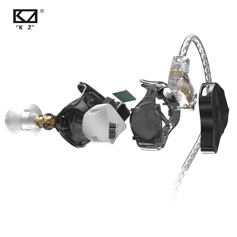 KZ ASF 10 Balanced Armature Driver HIFI In Ear Earphone DJ Monitor Earbud 10BA Noise Cancelling HeadsetKZ ZAX ASX ZSX TRN BA5 BA