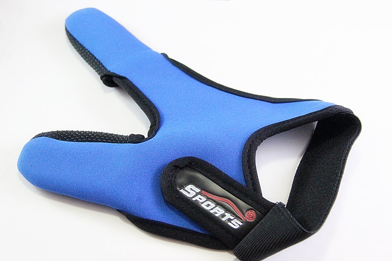 Guantes de pesca ajustables antideslizantes, superventas, elásticos, de fundición única, dos dedos, Protector de dedo ajustable para pesca