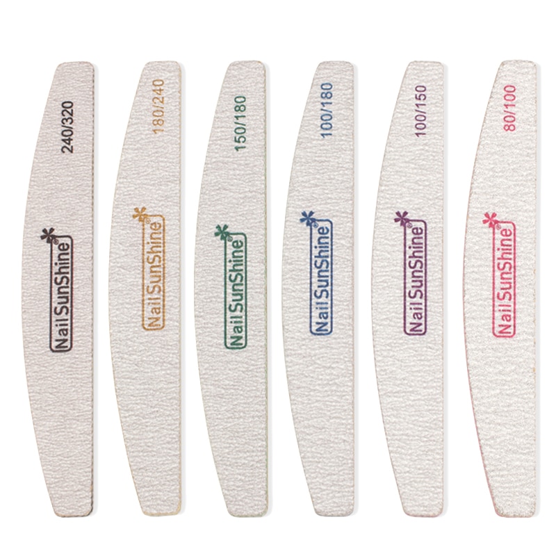 Emery-limas de uñas para manicura, pizarra lavable, 80/100/100/150, color Lima, bloque de doble cara, 240/320 Uds.