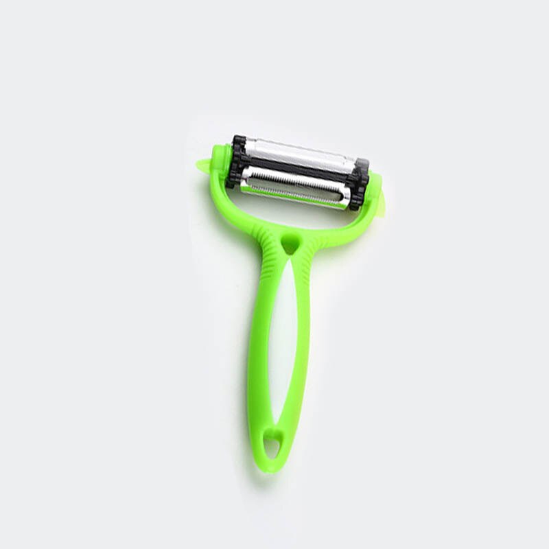 Pelador de verduras multifunción 3 en 1, utensilios de cocina, cortador de frutas giratorio de 360 grados, accesorios de cocina, cortador en juliana: green