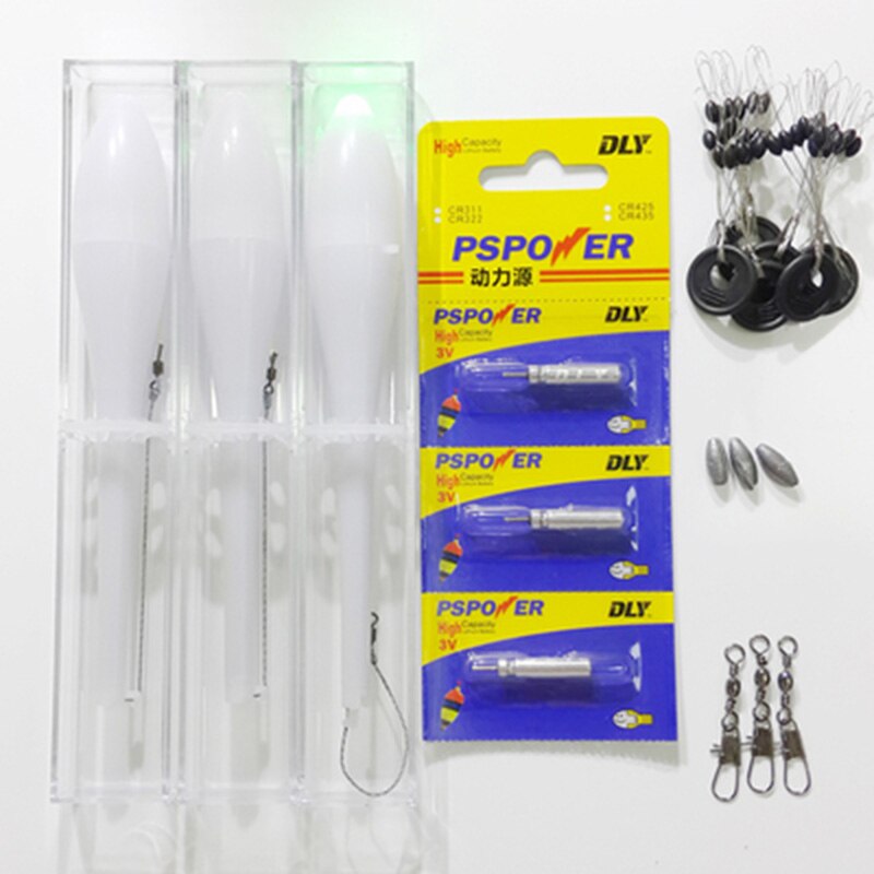Anzuelo de pesca con alarma eléctrica automática para niños, juego de flotadores luminosos de pesca nocturna, accesorio de equipo, T45: 3