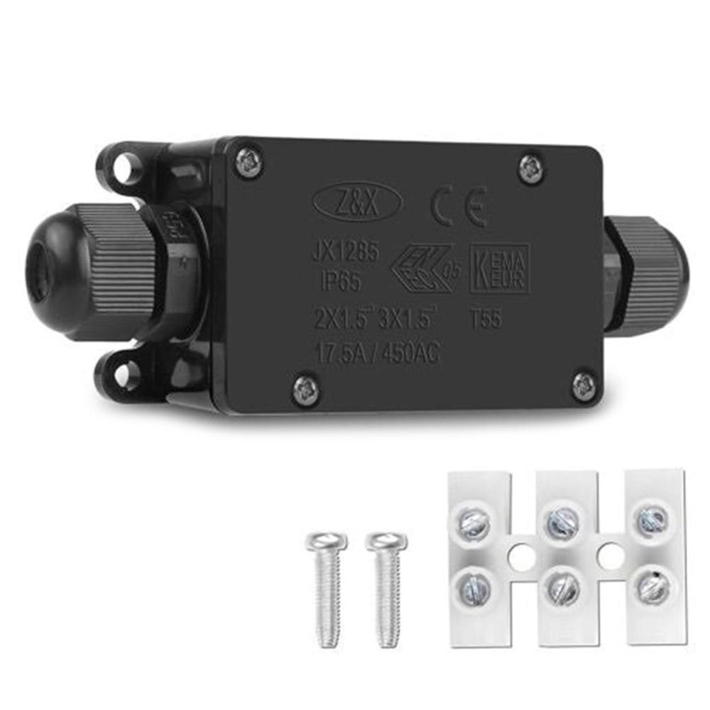 IP66 Two-way Waterproof Junction Box Waterproof Cable Box Outdoor Waterproof Junction Box
