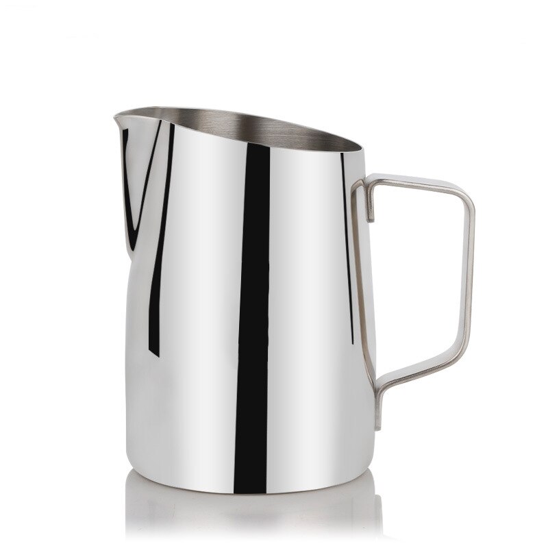 Rokene rostfritt stål non-stick beläggning kaffekanna mjölkskummande muggar espressokaffe kanna barista hantverk latte 450ml