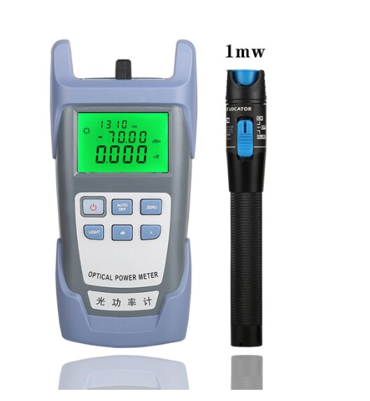 2 In1 FTTH Fiber Optic Tool Kit VFL Fiber Optical Power Meter 70～+10dbm and 30MW Visual Fault Locator Fiber optic test pen: AUA-7 and 5km