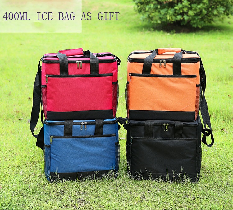 20L Waterdichte Koeltas Picknick Grote Doos Pak Ijs Auto Verse Pakket Isolatie Zak Maaltijd Pakket Geïsoleerde Koeltas TT29