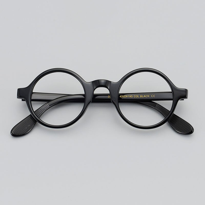 Acetate Small Round Glasses Men Vintage Transparent Spectacle Frames Women Optical Myopia Prescription Eyeglasses Clear Eyewear