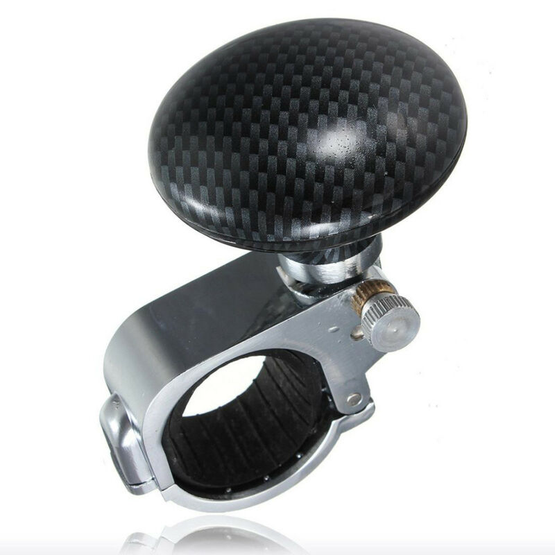 Booster Power Steering Wheel Knob 1x Alloy Collapsible Car Spinner Handle Knob Black 8 X 5.6cm