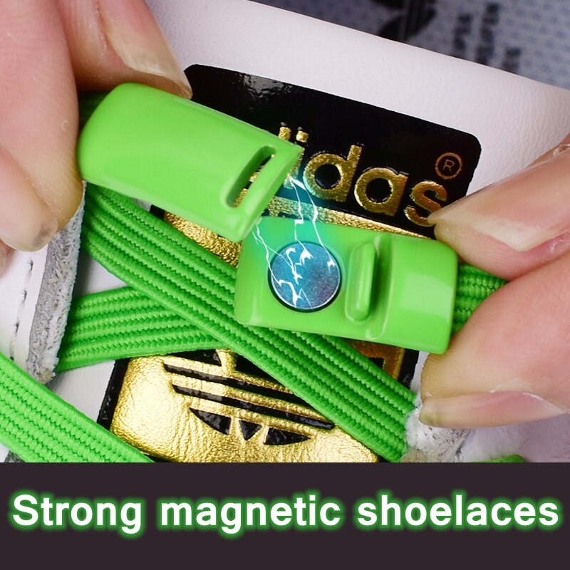 24 couleurs lacet boucle métal verrouillage lacets magnétique boucle accessoires métal dentelle serrure bricolage Sneaker Kits métal dentelle boucle