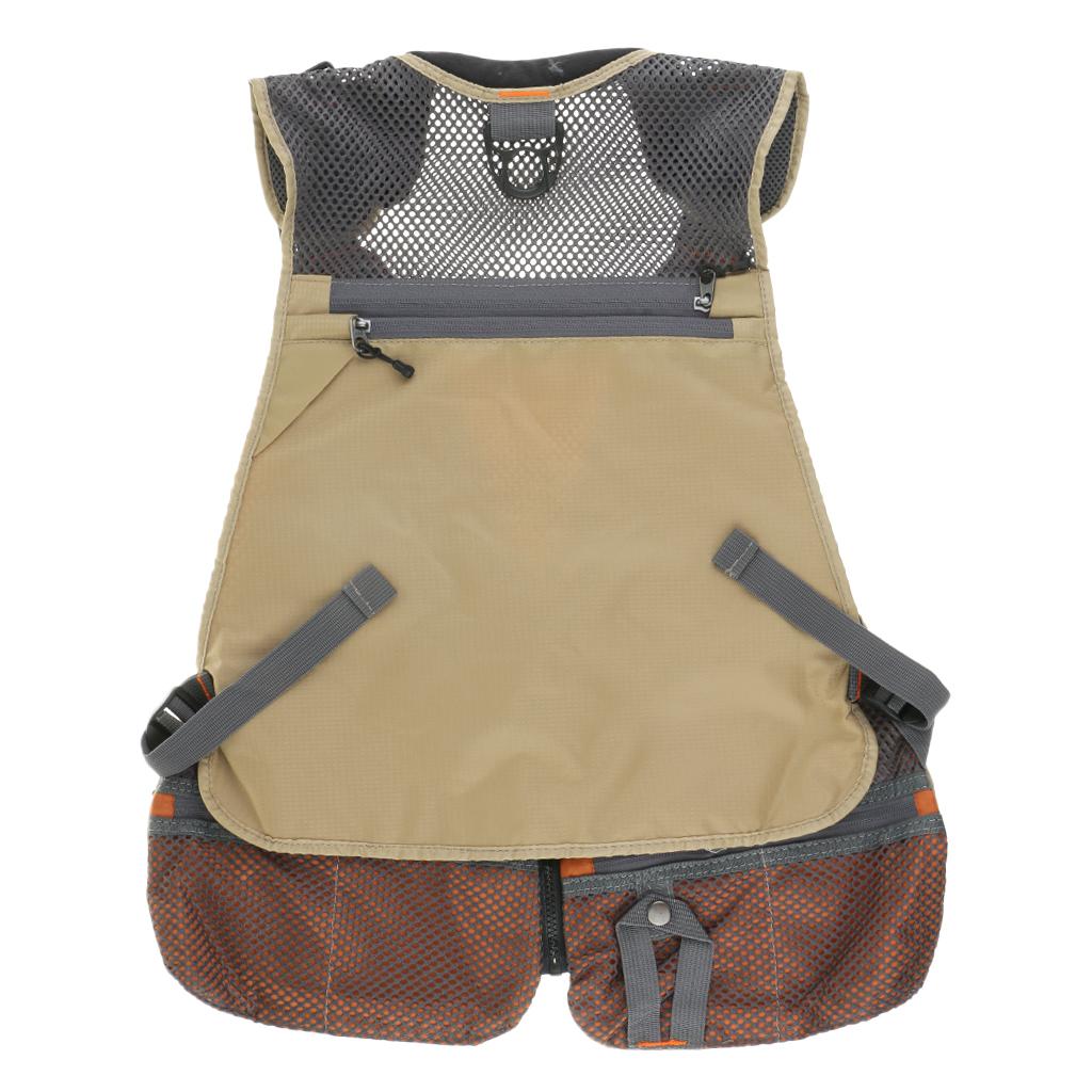 Fly Fishing Vest Jackets Fishing Backpack Mesh Back Waistcoats Hiking Vest