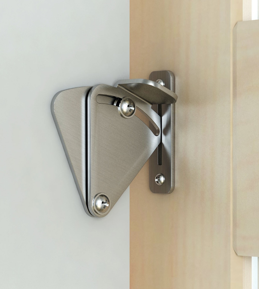 DIYHD barn door lock stainless steel barn door latch black barn door lock for sliding barn door