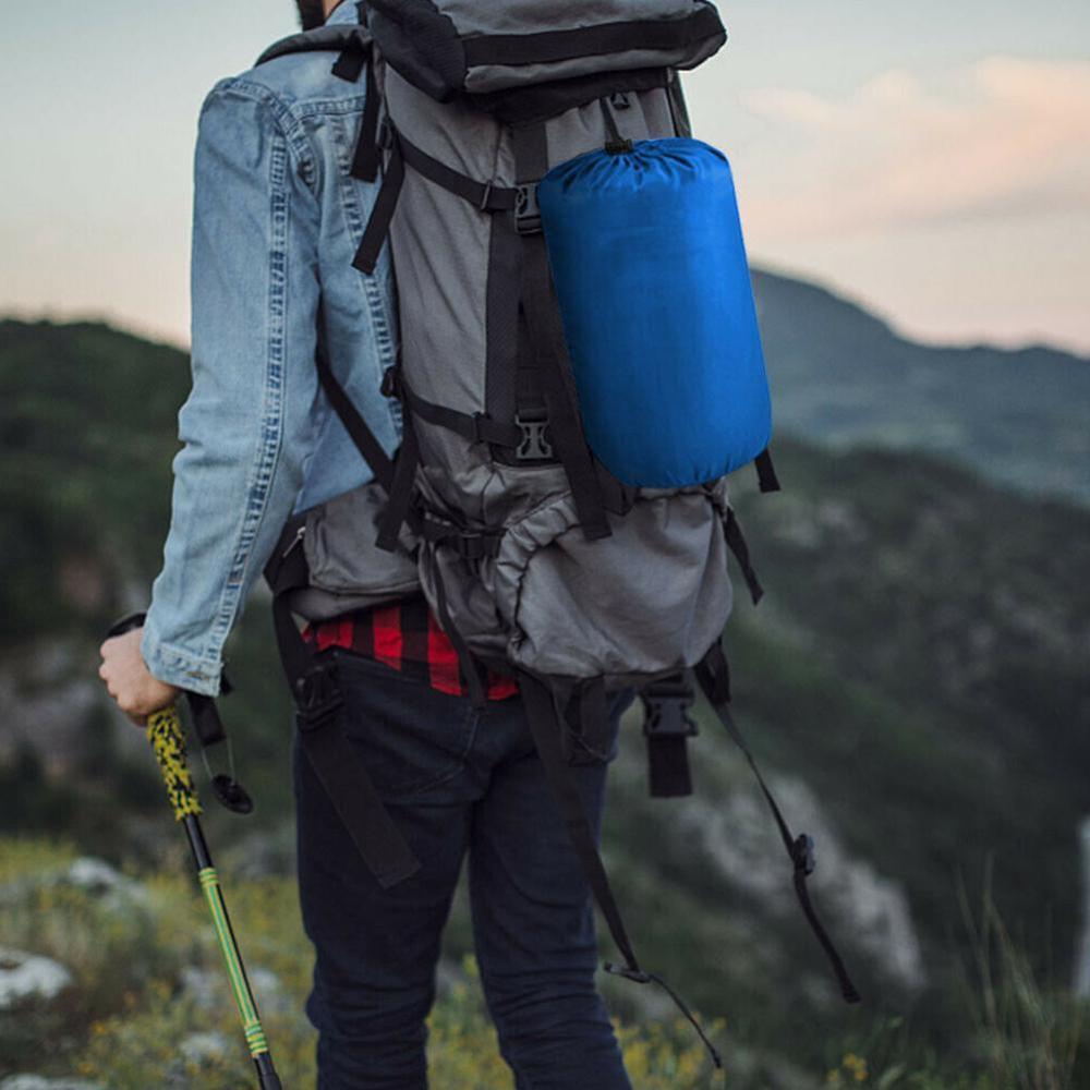 Outdoor Waterproof Travel Envelope Sleeping Bag Camping Hiking Carrying Case Blue