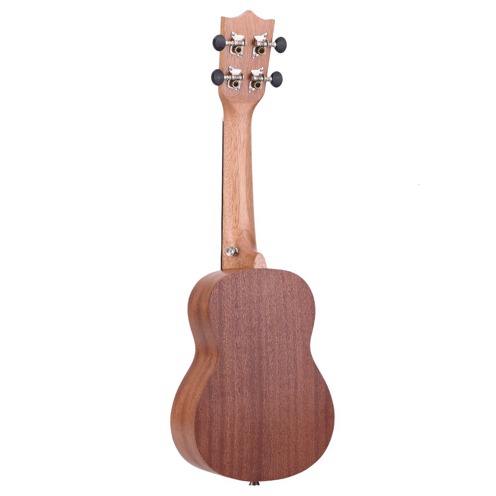 ! ammoon 21&quot; Acoustic Ukulele Sapele Ukelele 15 Fret 4 Strings Stringed Musical Instrument