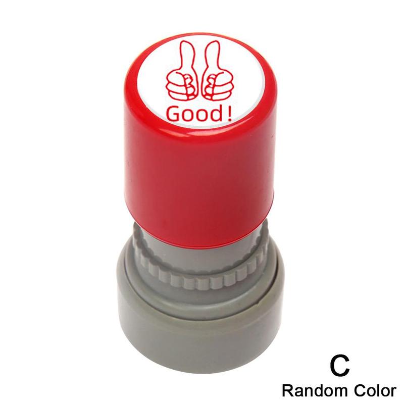 1PC Encouragement Commentary Seal for Kindergarten Elementary School Teacher Positive Stamp Comment Reward for Students Gif T2S5: C