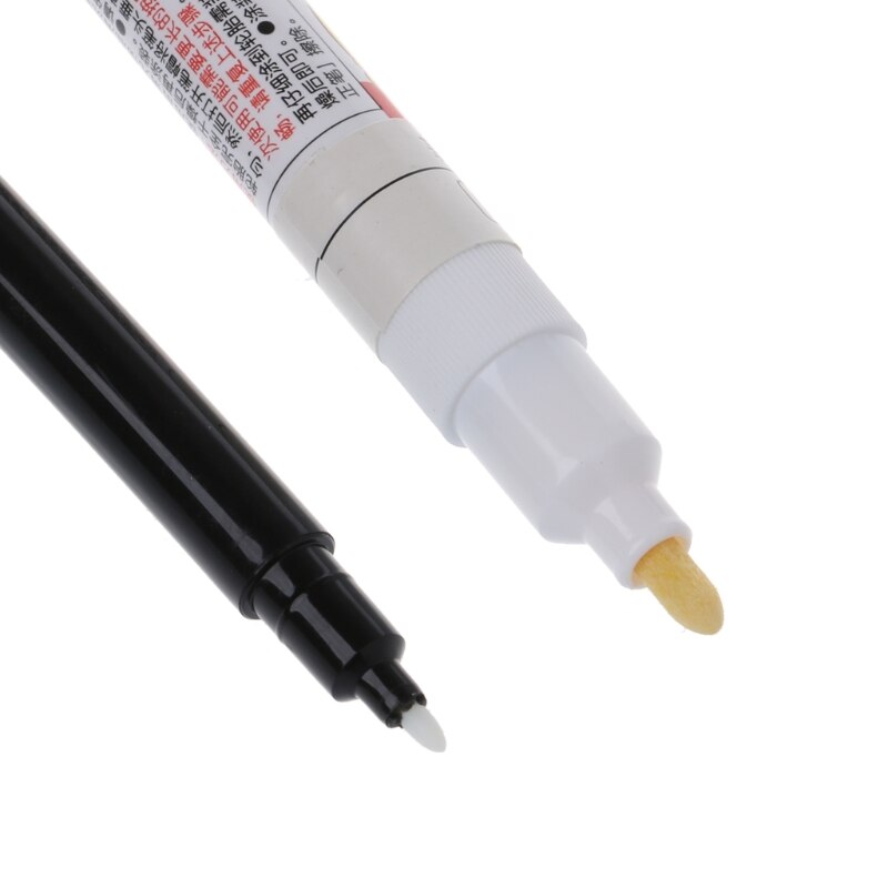 1 Set Van Wit-Kleur Permanente Band Marker Pen Voor Autoband En Moto Tyre R91A