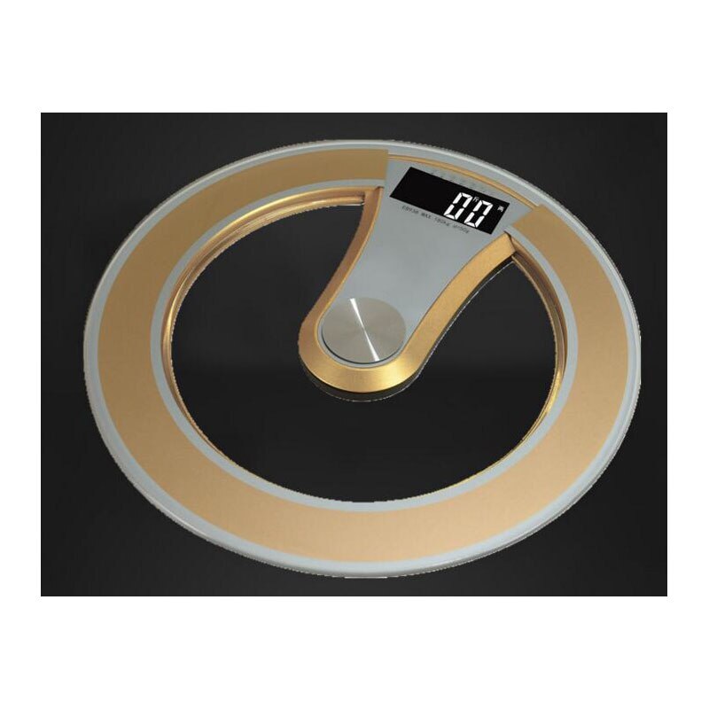 Intelligent Electronic Weighing Scale Accurate Electronic Body Weighing Scale Meter 330*330*33mm Round Tempered Glass 180kg