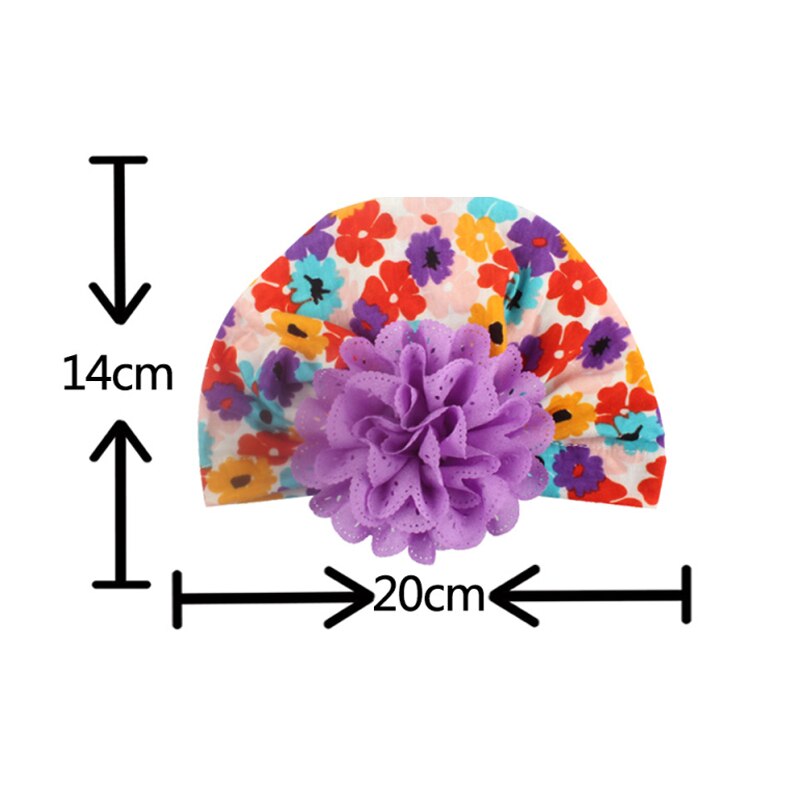 7 kleuren Baby Hoofdbanden Tulband Hoofdband Voor Meisjes Stretchy Beanie Hoed Hoofddeksels Baby Haar Accessoires Tulband