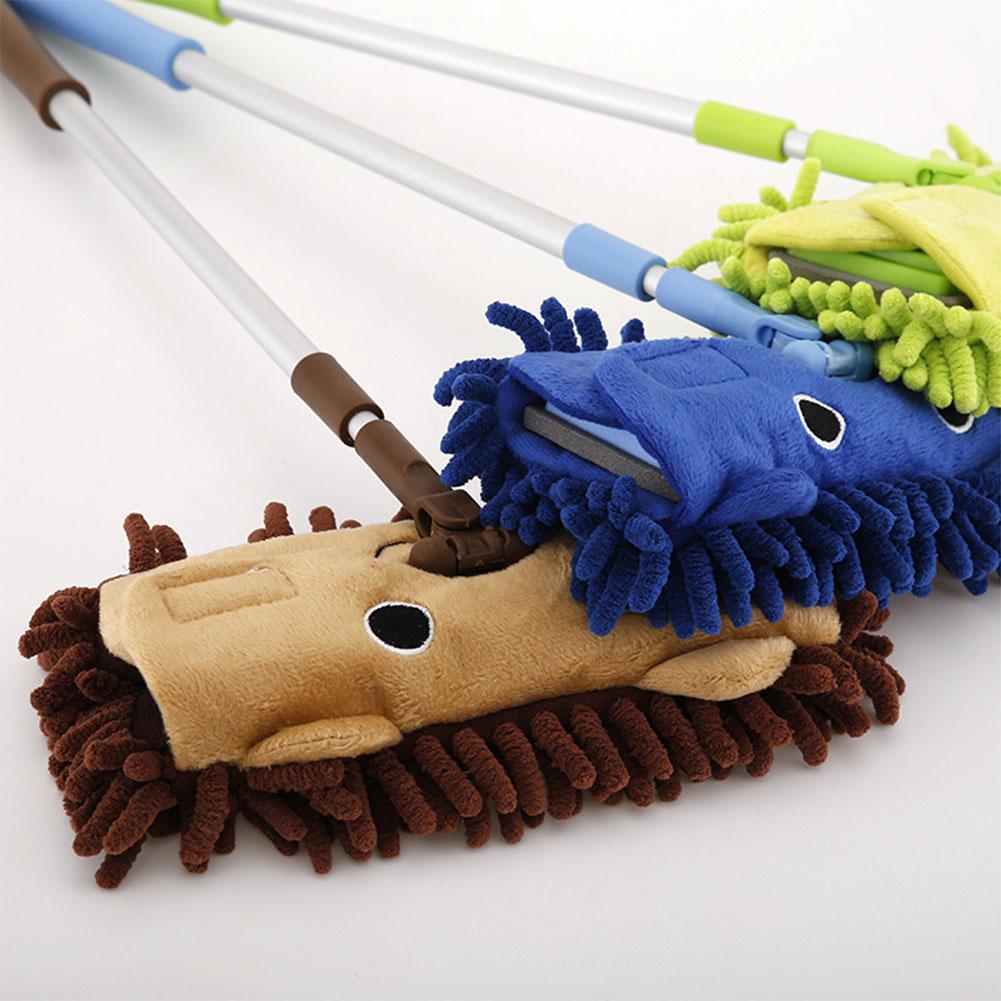 Utensilios en miniatura de cocina para niños, juguetes de limpieza de suelo extensible, mopa, escoba, recogedor, juguetes para jugar a las casitas,