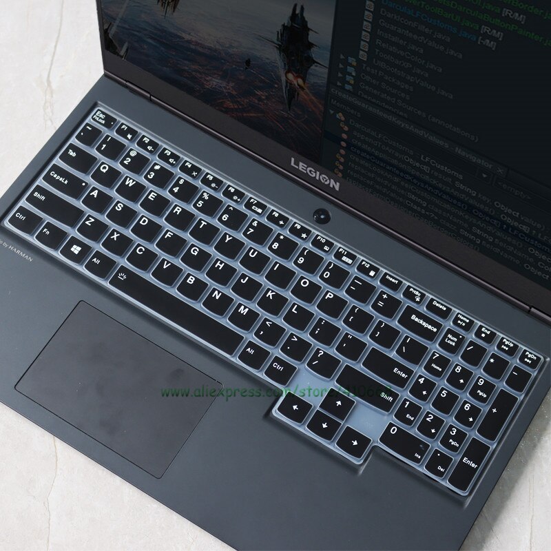 Dla LENOVO LEGION 5 17arh05h 17imh05 17 imh 17arh 17ach6h 17arh05h 17 17.3 cal silikonowa klawiatura laptopa pokrywa skóry Protector: Black